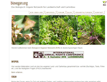 Tablet Screenshot of biovegan.org